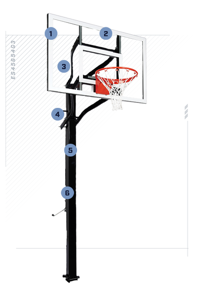 Goalsetter X554 In Ground Basketball Goal